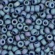Miyuki rocailles Perlen 6/0 - Opaque glazed frosted rainbow bayberry blue 6-4703